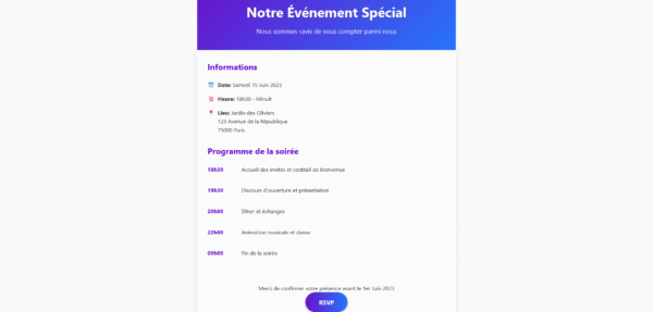 Template Invitation Premium