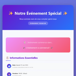 Template Invitation Premium