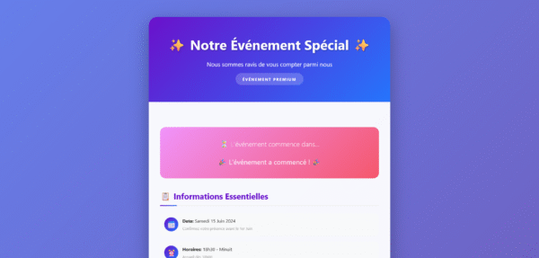 Template Invitation Premium