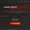 Template HTML "Game Night | Édition Porsche