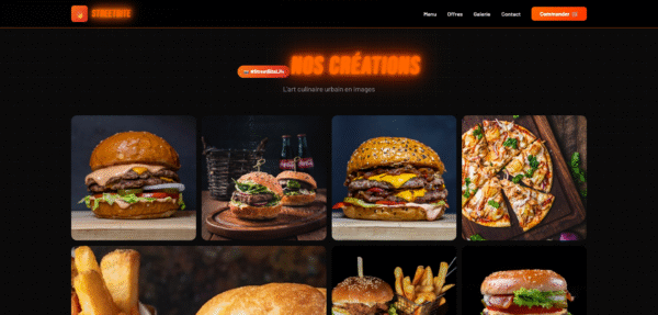 StreetBite - Template HTML Urban Food Experience 🔥
