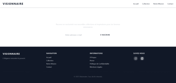 Visionnaire - L'Avancé