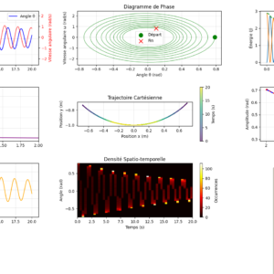 Simulation avancée de pendule en Python