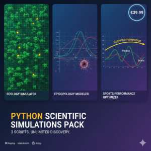 Pack Simulations Scientifiques Python – 39,99 €