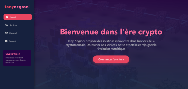 template pack Template HTML « Tony Negroni »