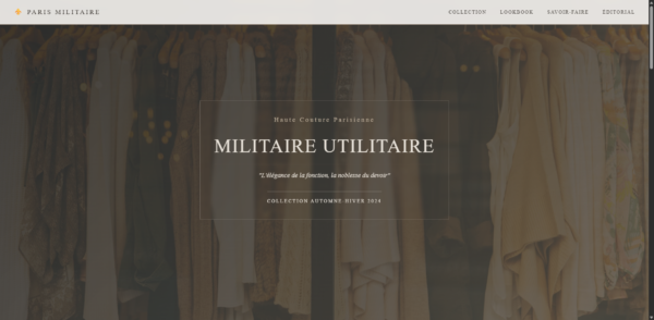 collection_militaire_utilitaire_haute_couture_parisienne