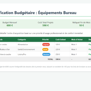 Plan d Acquisition Materiel 2026