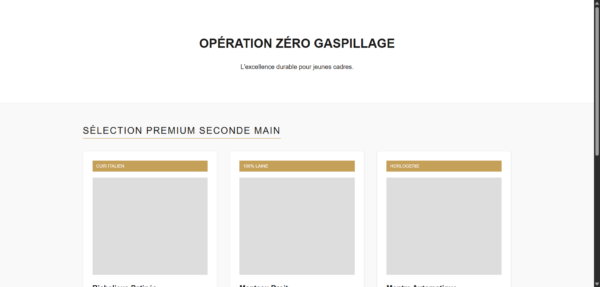 Zero Gaspillage Premium Second Hand