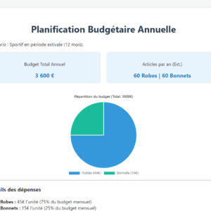 budget annuel equipement sportif