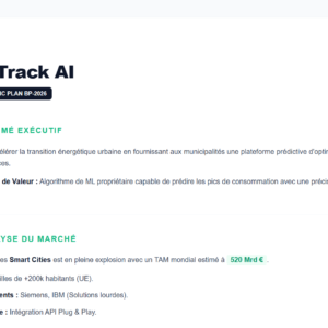 business plan ecotrack ai