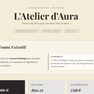 l atelier d aura business plan 2026