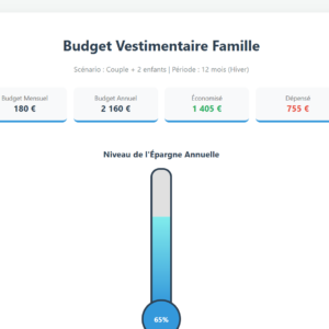 suivi budget vestimentaire hiver